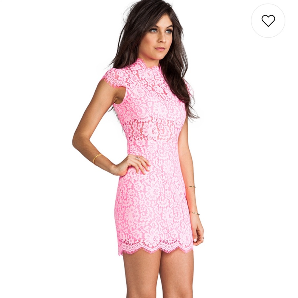Dolce Vita Behula pink lace dress size xs